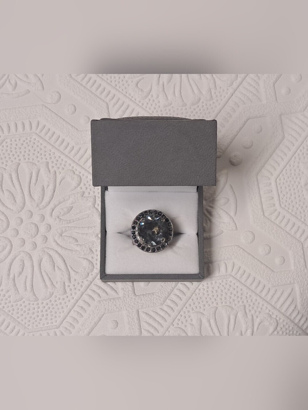Austrian Crystal Statement Ring Size OS Adjustable